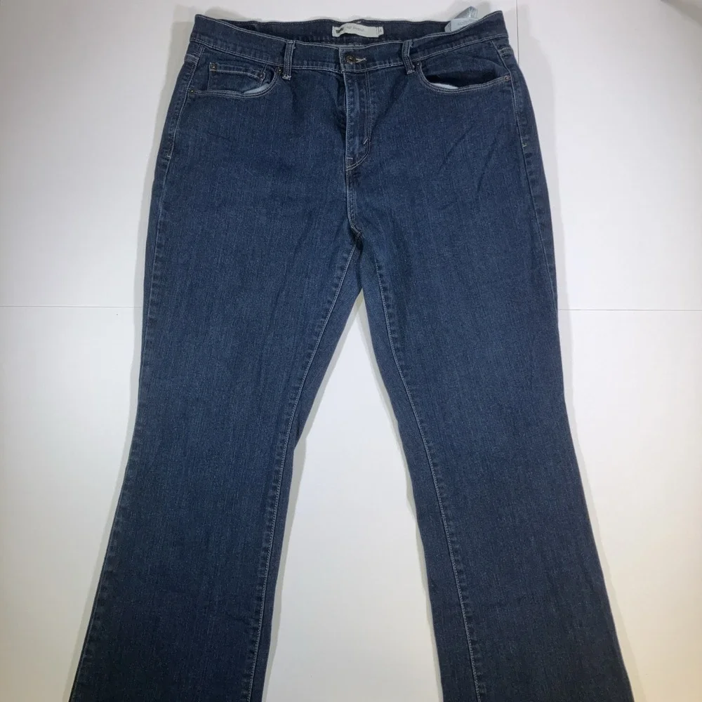 Levi's‎ 515 Bootcut Jeans Womens 16M Mid Rise Dark Wash Stretch 33x32